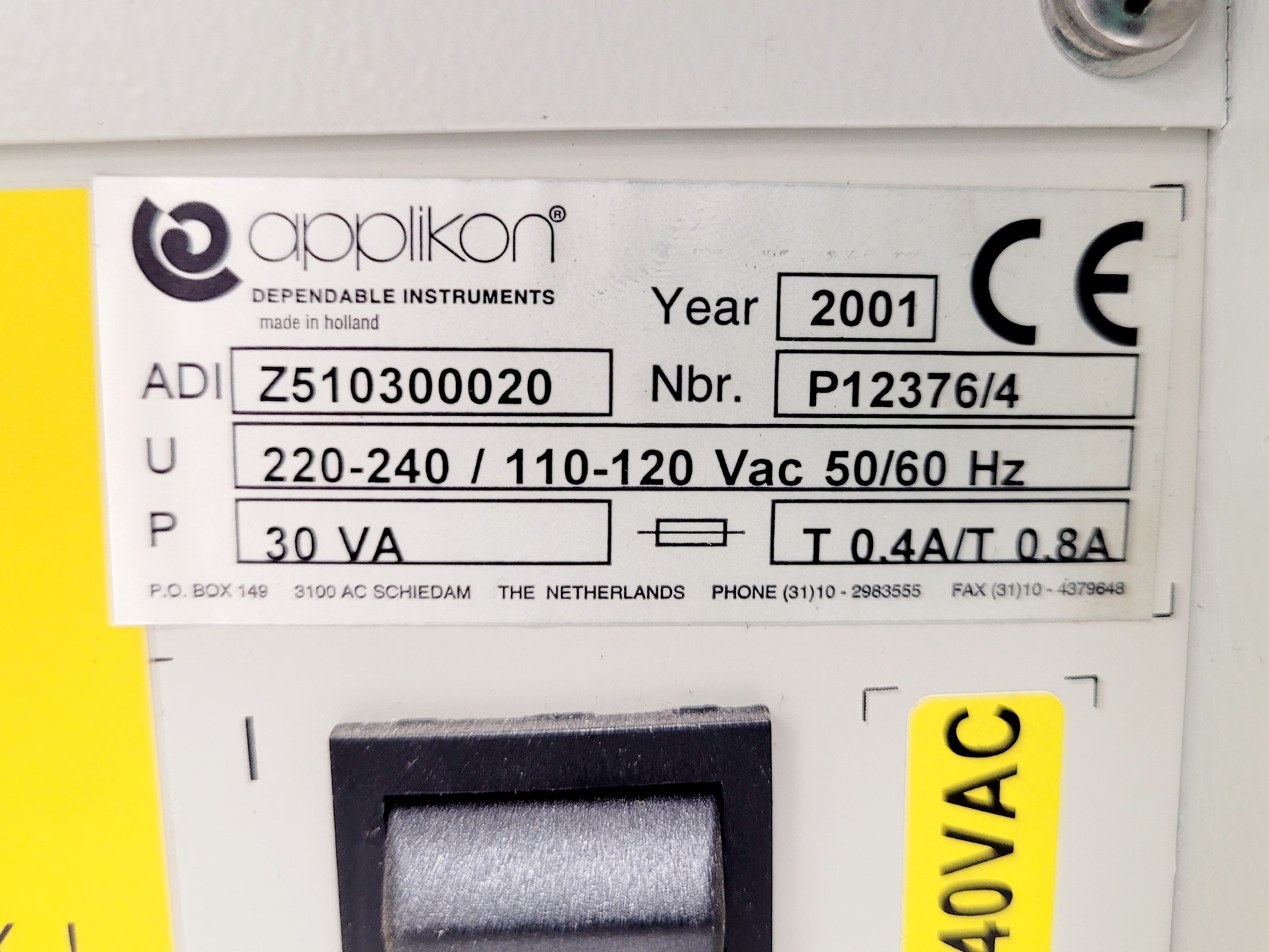 Image of Applikon ADI 1035 Bio Console W/ Bio Controller ADI 1030