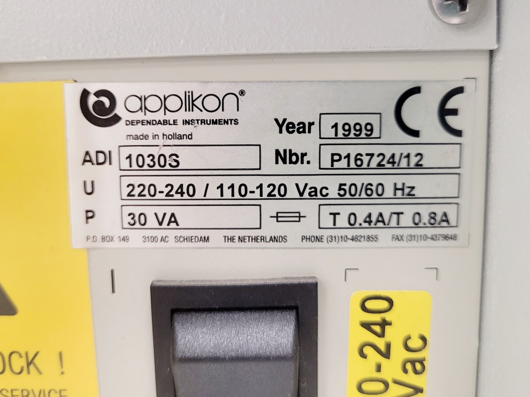Image of Applikon ADI 1035 Bio Console w/ Bio Controller ADI 1030
