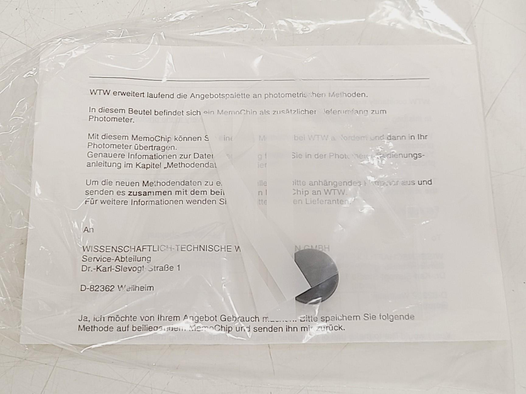 Image of WTW Photolab S6 Photometer Spares/Repairs