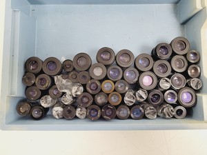 Thumbnail image of Job Lot of 67 x Leica Olympus Nikon Microscope Objectives & 52 x Eyepieces
