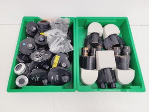 Image of Job Lot of 5 x Microscope Heads & 20 x Microscope Phase Contrast Condensers