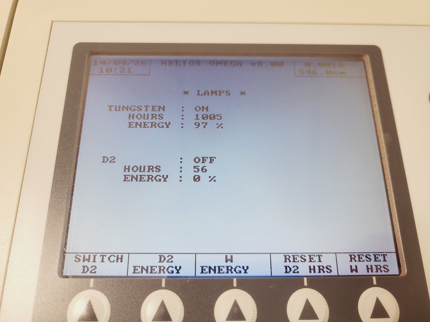 Image of Thermo Scientific Helios Omega UV-VIS Spectrophotometer Lab