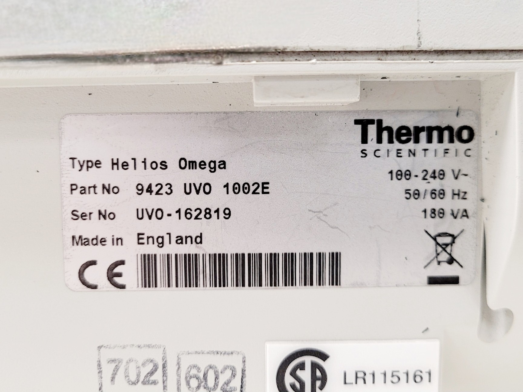 Image of Thermo Scientific Helios Omega UV-VIS Spectrophotometer Lab