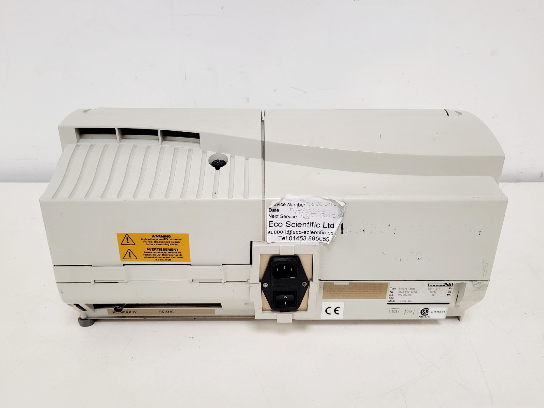 Image of Unicam Helios Gamma UV-Vis Spectrophotometer Lab