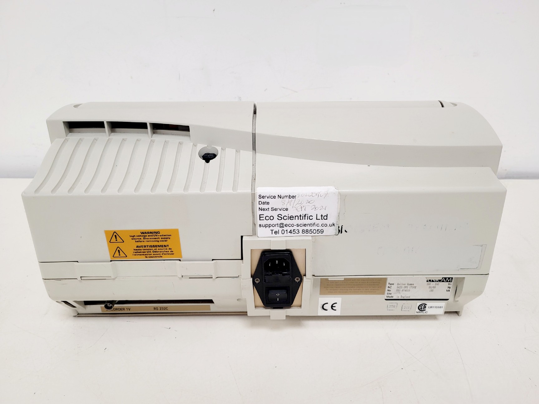 Image of Unicam Helios Gamma UV-Vis Spectrophotometer Lab