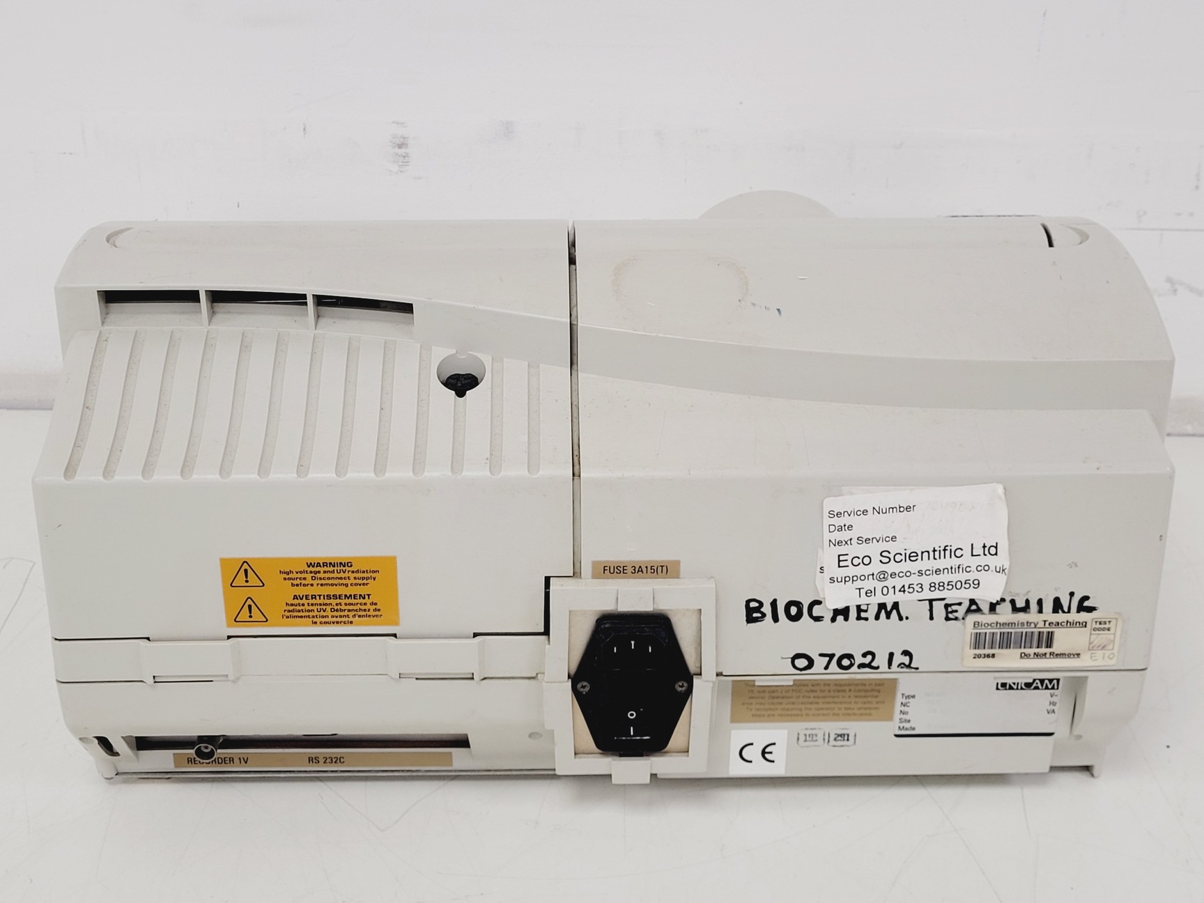 Image of Unicam Helios Gamma UV-VIS Spectrophotometer Lab