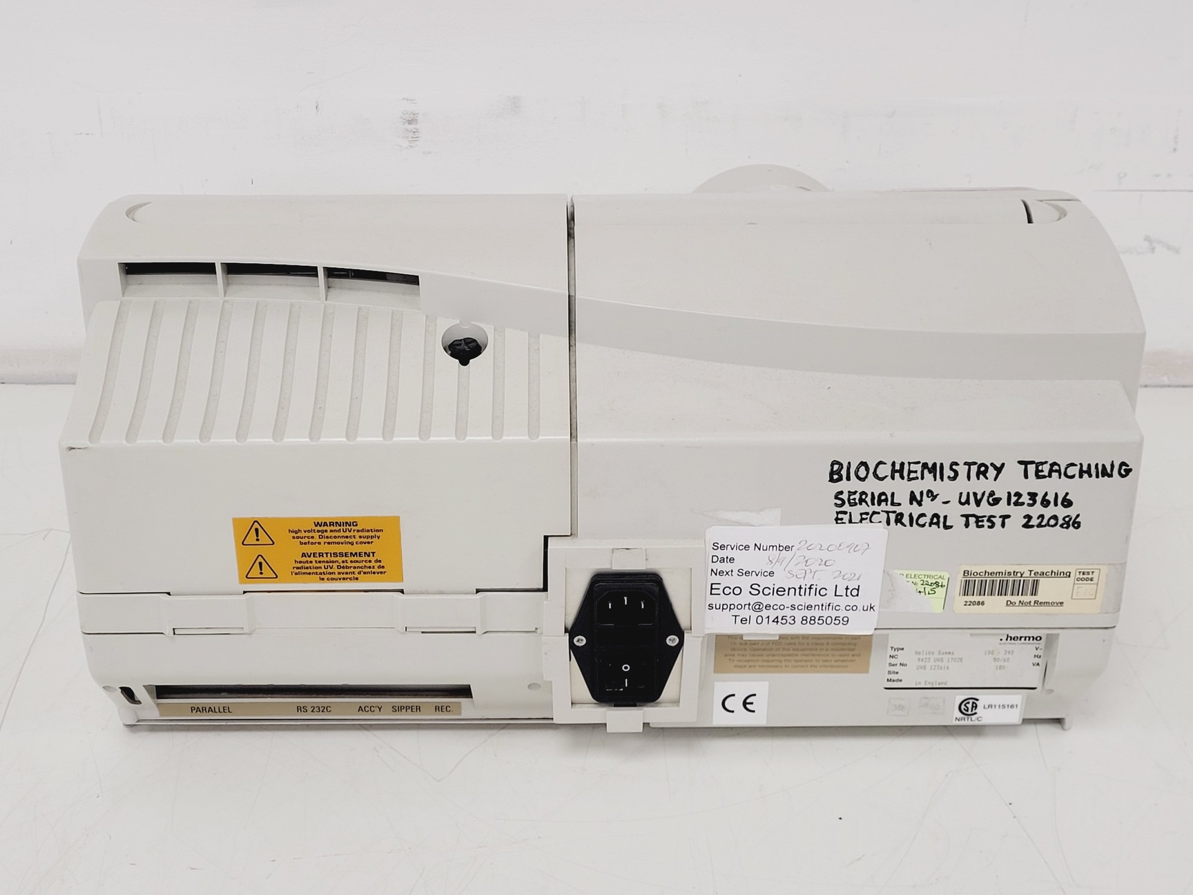 Image of Thermo Electron Corporation Helios Gamma UV-VIS Spectrophotometer Lab