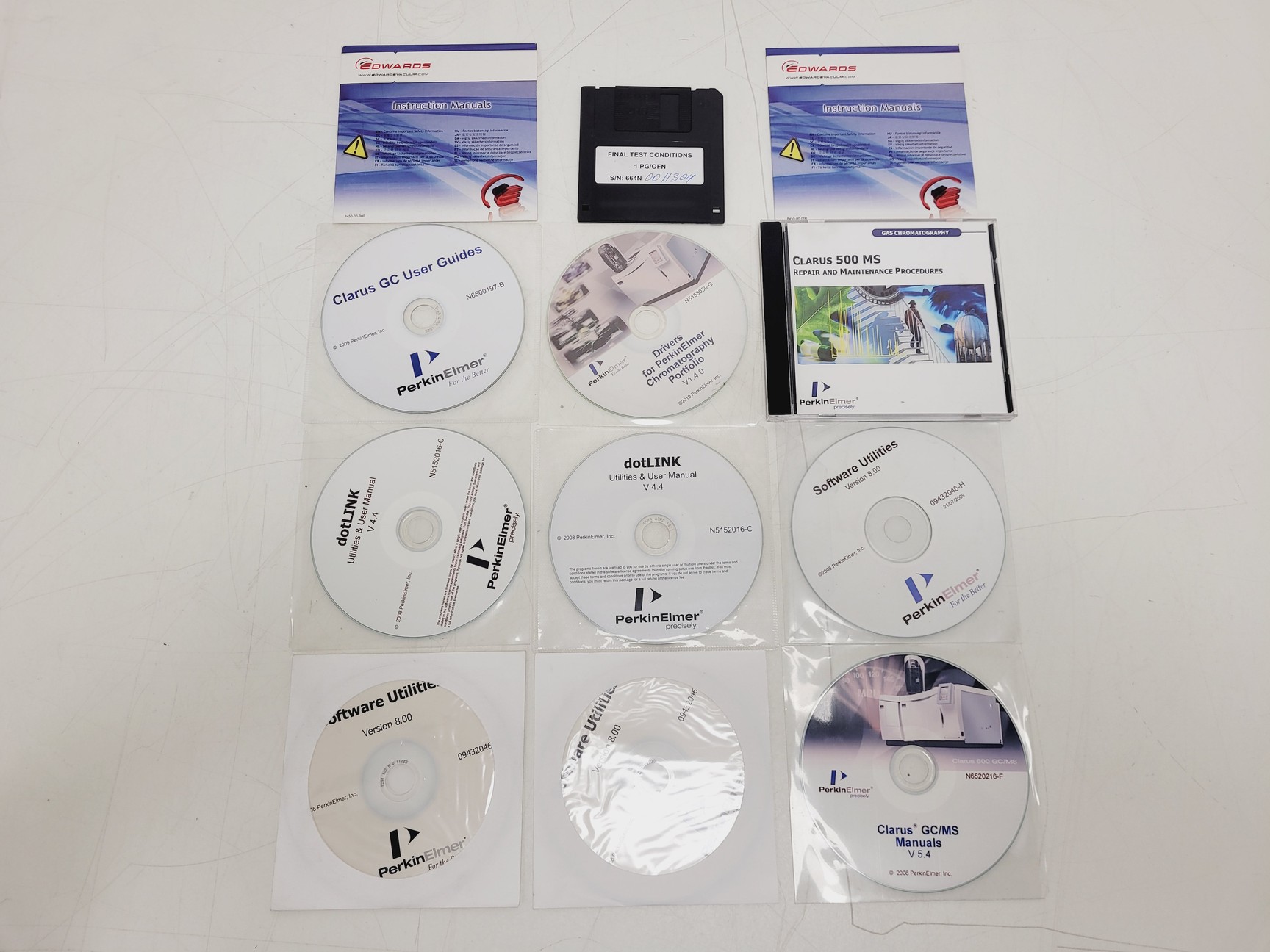 Image of Perkin Elmer Clarus 500 GC-MS System with Clarus 560 MS, PC & Edwards RV3 Pump