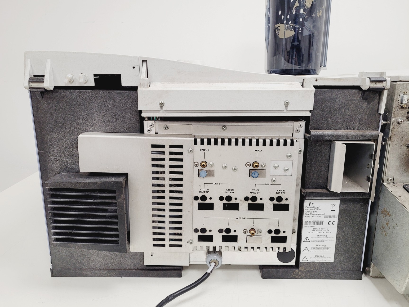 Image of Perkin Elmer Clarus 500 GC-MS System with Clarus 560 MS, PC & Edwards RV3 Pump