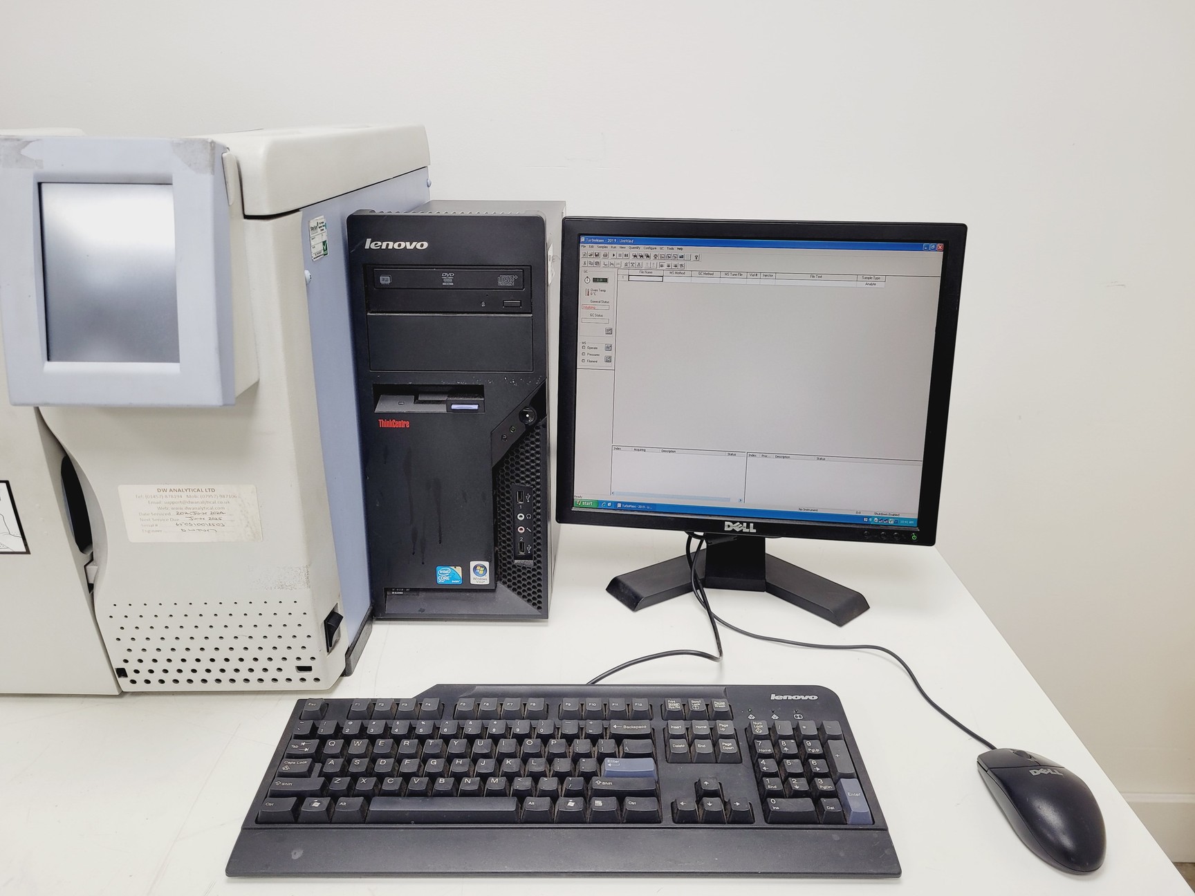 Image of Perkin Elmer Clarus 500 GC-MS System with Clarus 560 MS, PC & Edwards RV3 Pump