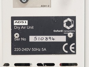 Thumbnail image of Oxford Cryosystems AD51 Dry Air Unit Spares/Repair