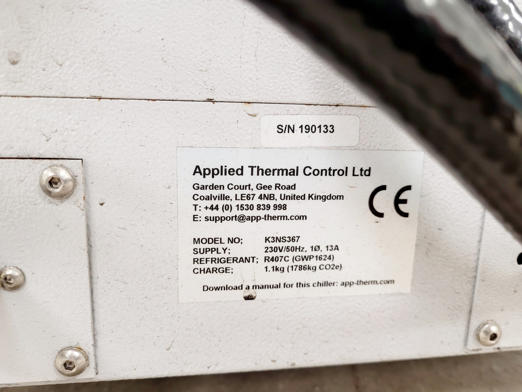 Image of ATC K3 Water Recirculating Chiller Model no. K3NS367 Spares/Repair