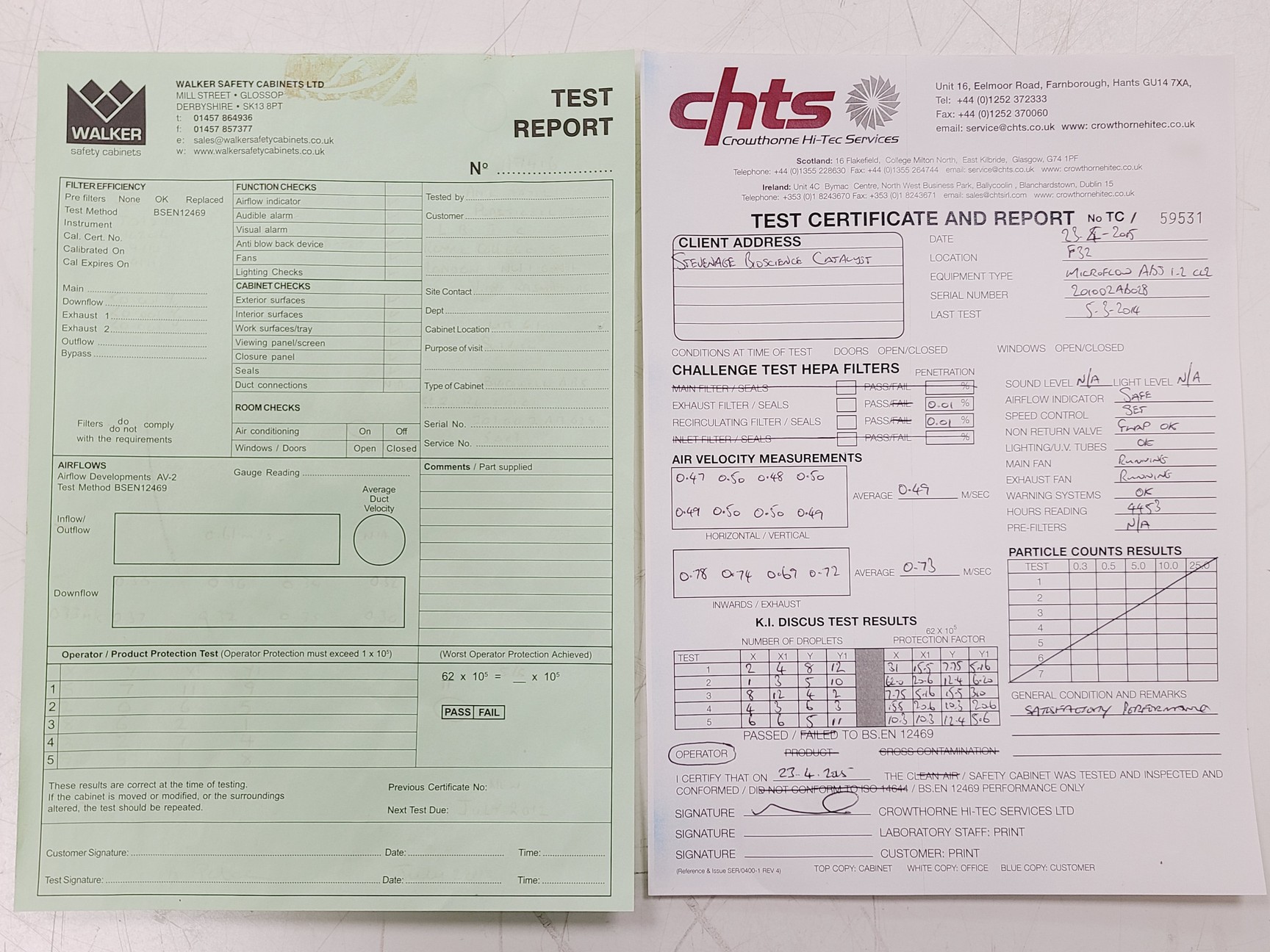 Image of Bioquell Microflow Advanced Class 2 Bio Safety Cabinet ABS1200CLS2-MK2