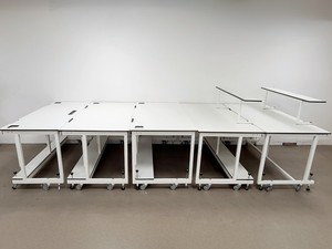Image of 5 x Marson Laboratory Benches/Trespa Tables White