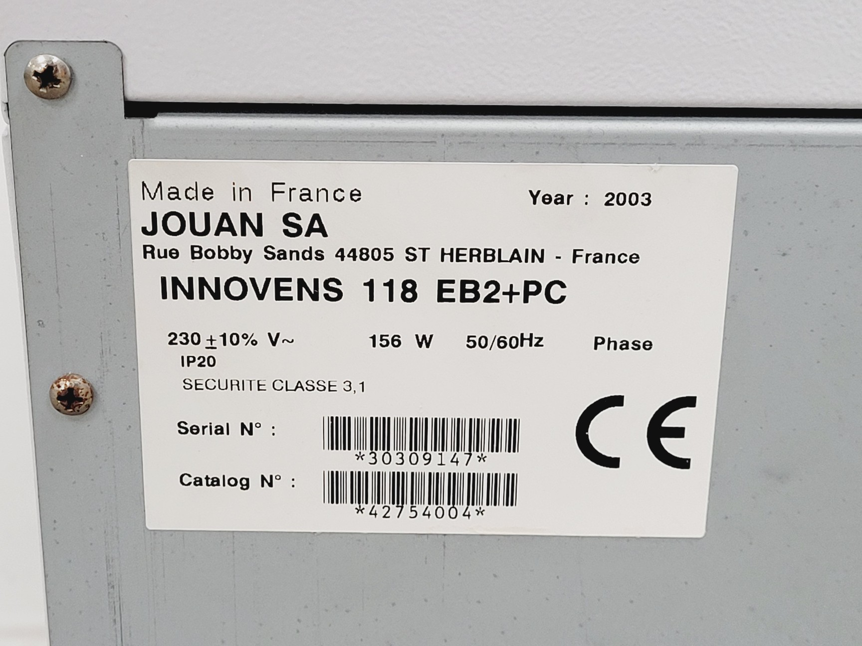 Image of Jouan Innovens 118 EB2+PC Lab Oven