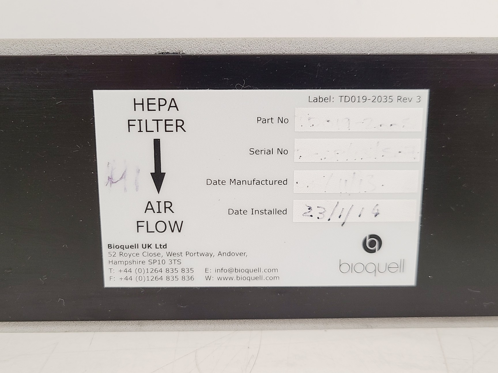 Image of Bioquell L3 VHP Gassing Unit Model - TD071-0000-230V