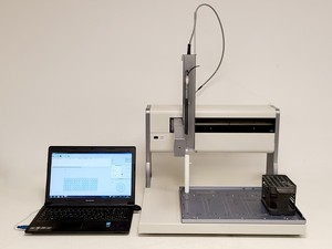 Image of Gilson GX-271 Liquid Handler and PC w/ Biotage Controller and Editor Software