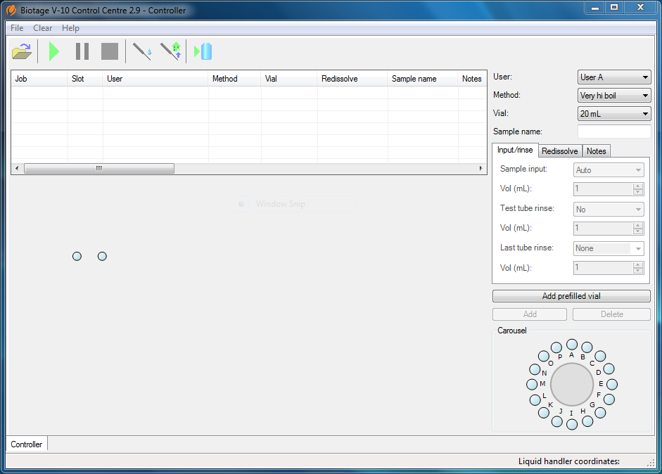 Image of Gilson GX-271 Liquid Handler and PC w/ Biotage Controller and Editor Software