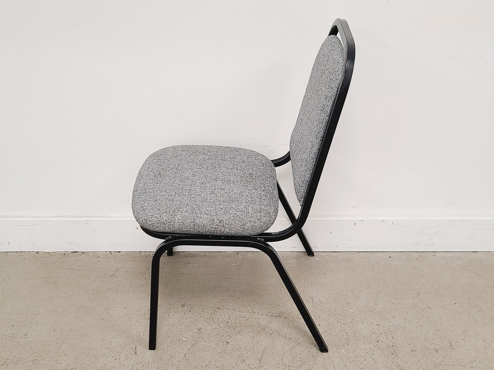 Image of 8 x Lightweight Grey Stacking Chairs