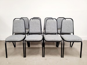 Thumbnail image of 8 x Lightweight Grey Stacking Chairs