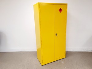 Image of Yellow Solvent Cabinet Chemical Storage 