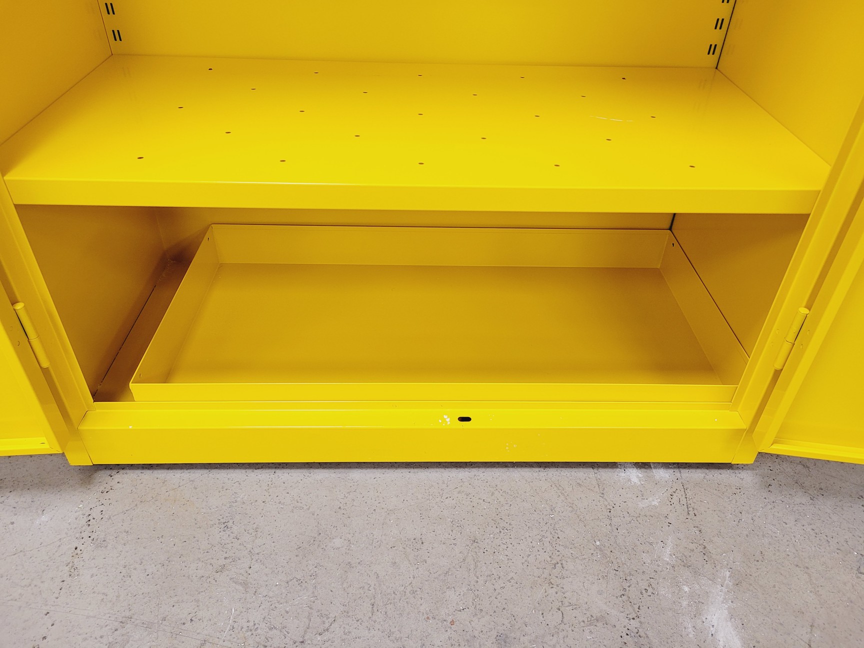 Image of Yellow Solvent Cabinet Chemical Storage 