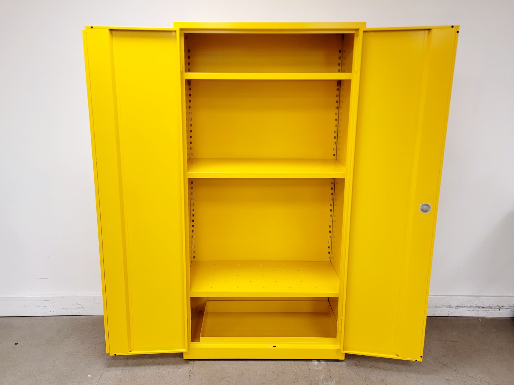 Image of Yellow Solvent Cabinet Chemical Storage 