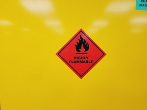 Thumbnail image of Yellow Solvent Cabinet Chemical Storage 