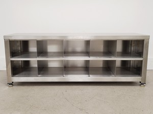 Thumbnail image of Teknomek 304L-Steel Seating Bench With Shoe Compartments