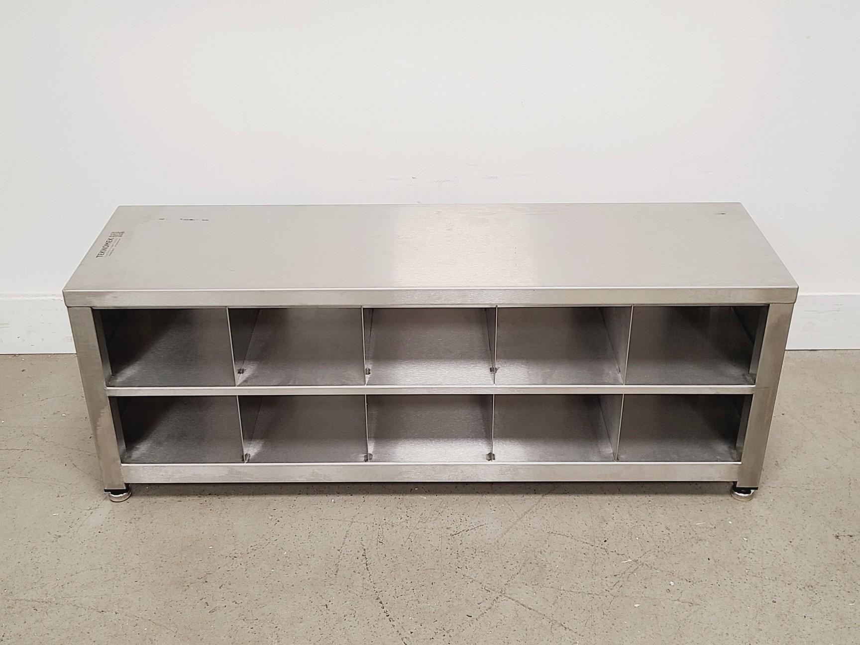 Image of Teknomek 304L-Steel Seating Bench With Shoe Compartments
