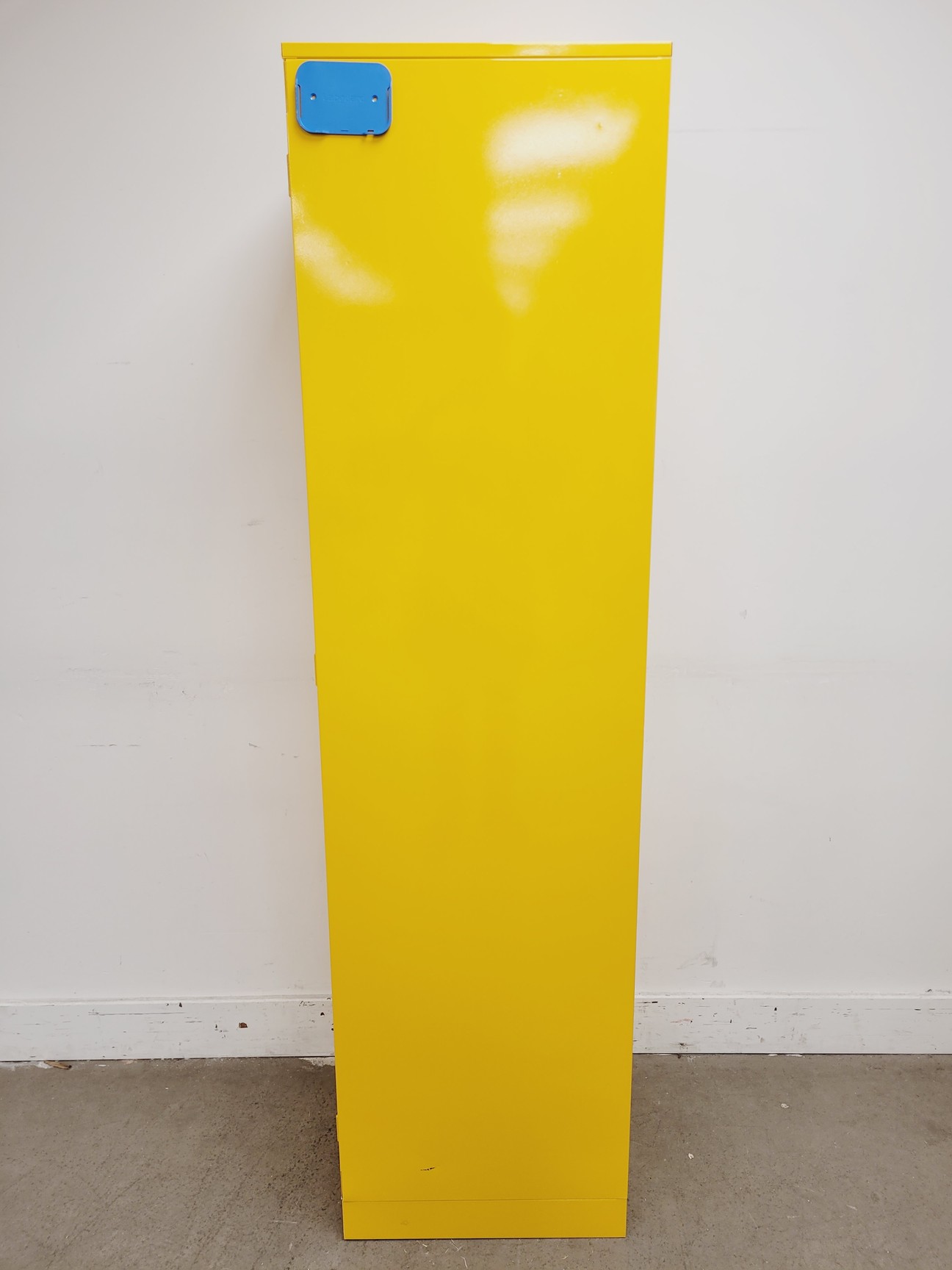 Image of Single Door Yellow Solvent Cabinet Chemical Storage