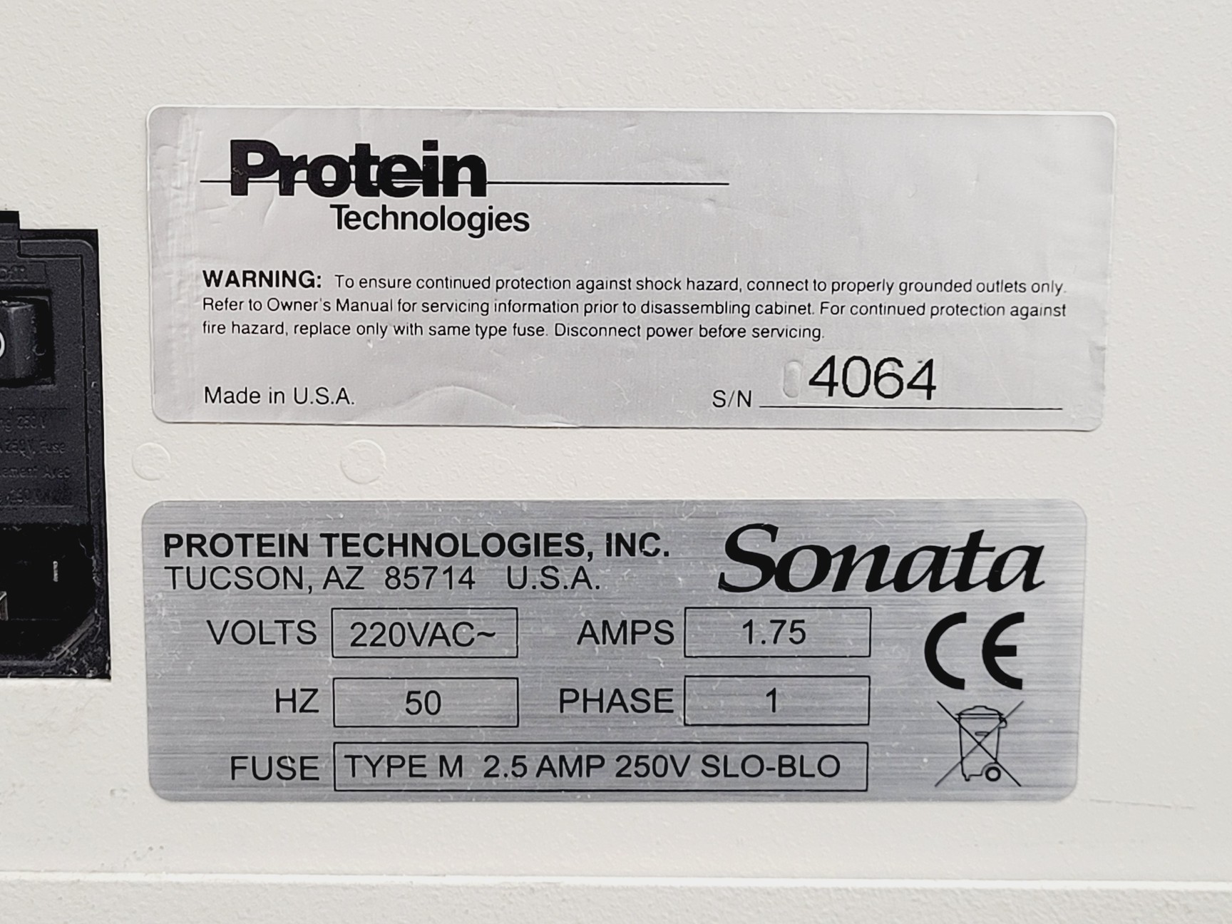 Image of Protein Technologies Sonata XT Peptide Synthesis System w/ PC & Software
