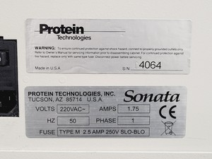 Thumbnail image of Protein Technologies Sonata XT Peptide Synthesis System w/ PC & Software