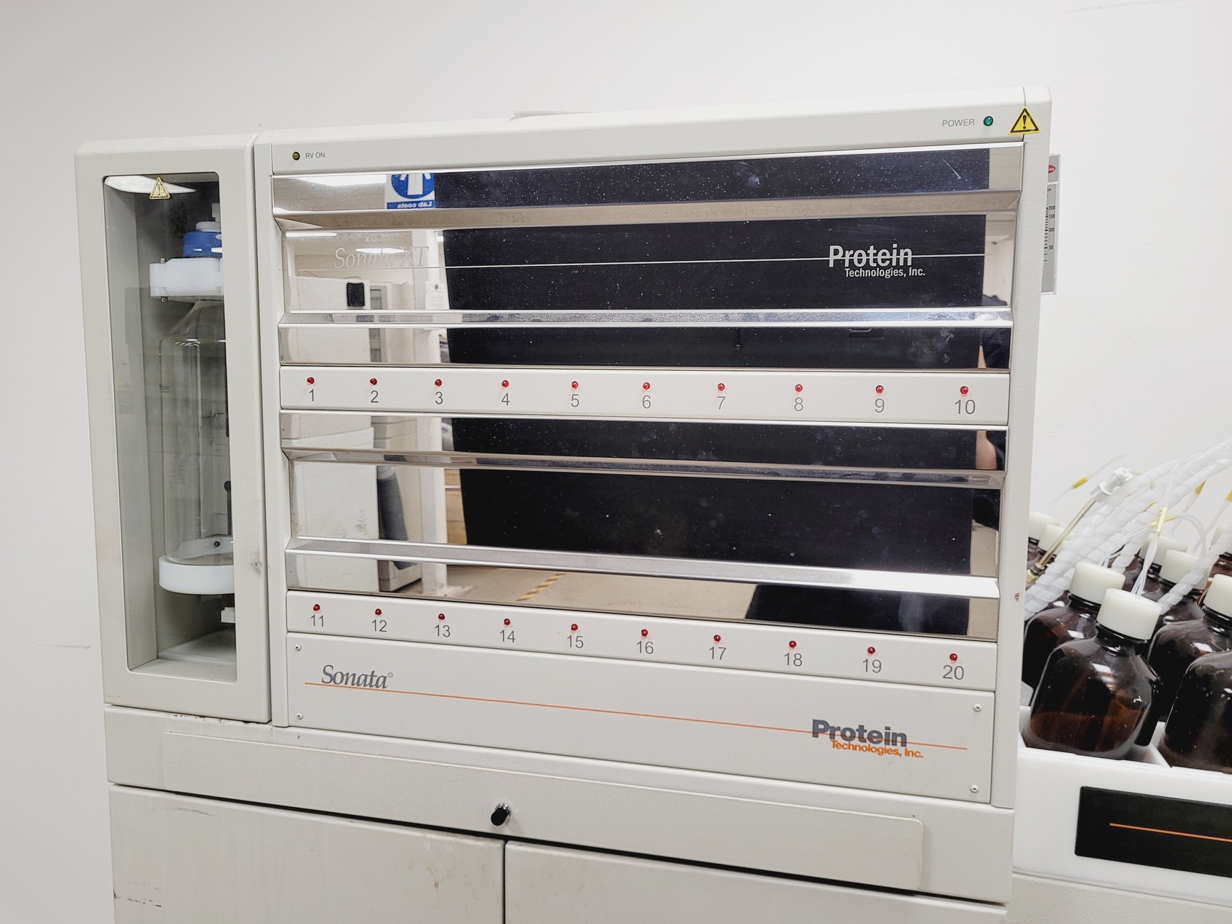 Image of Protein Technologies Sonata XT Peptide Synthesis System w/ PC & Software