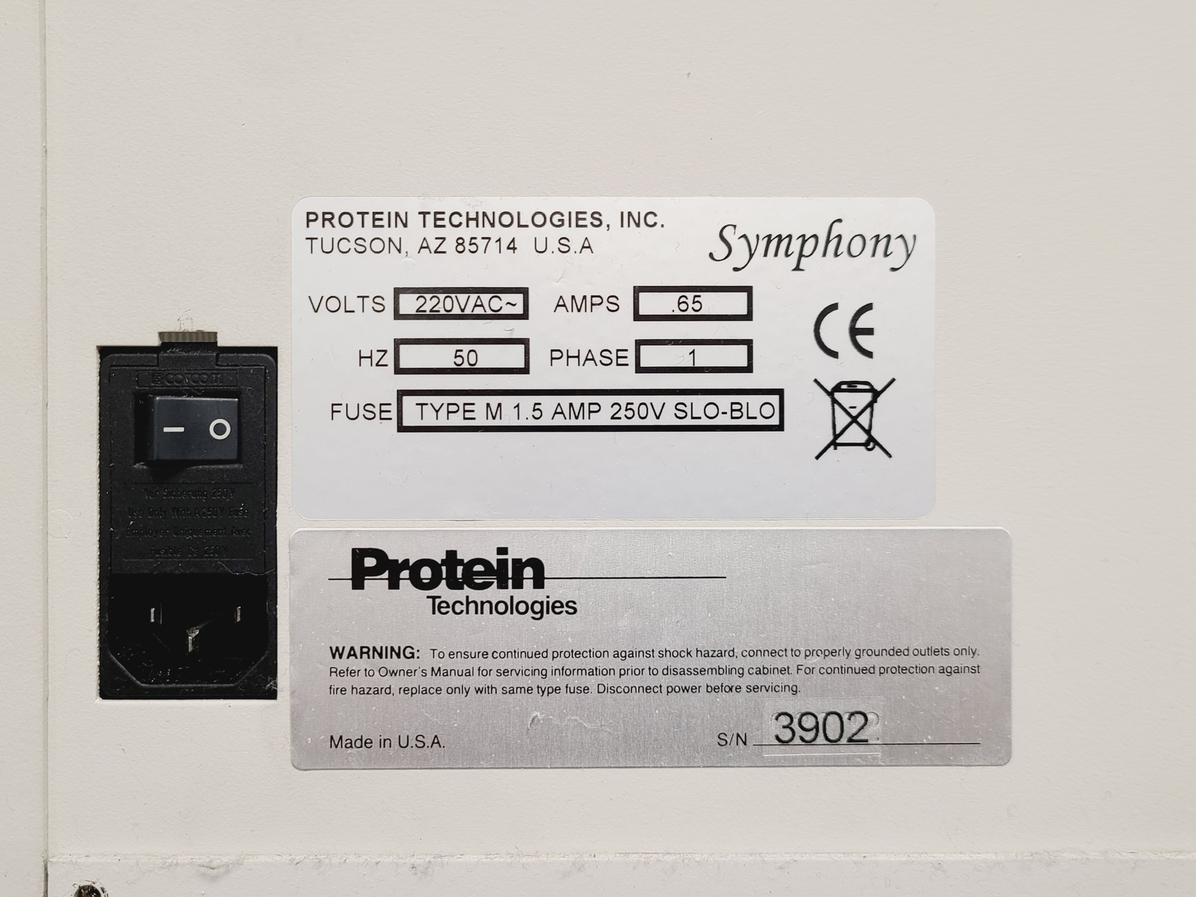 Image of Protein Technologies Symphony Peptide Synthesiser System w/ PC & Software Lab