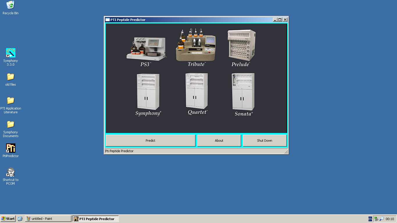 Image of Protein Technologies Symphony Peptide Synthesiser System w/ PC & Software Lab