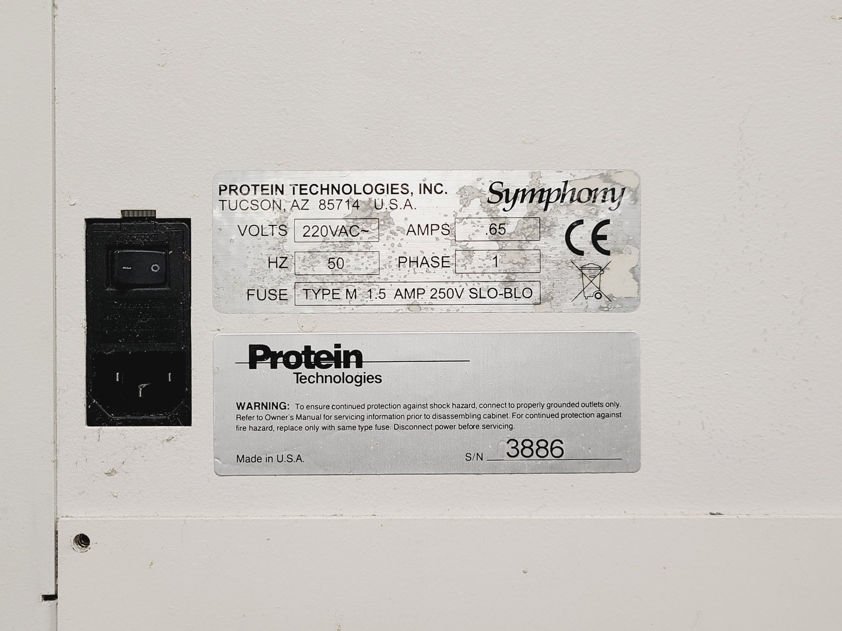 Image of Protein Technologies Symphony Peptide Synthesiser System w/ PC & Software