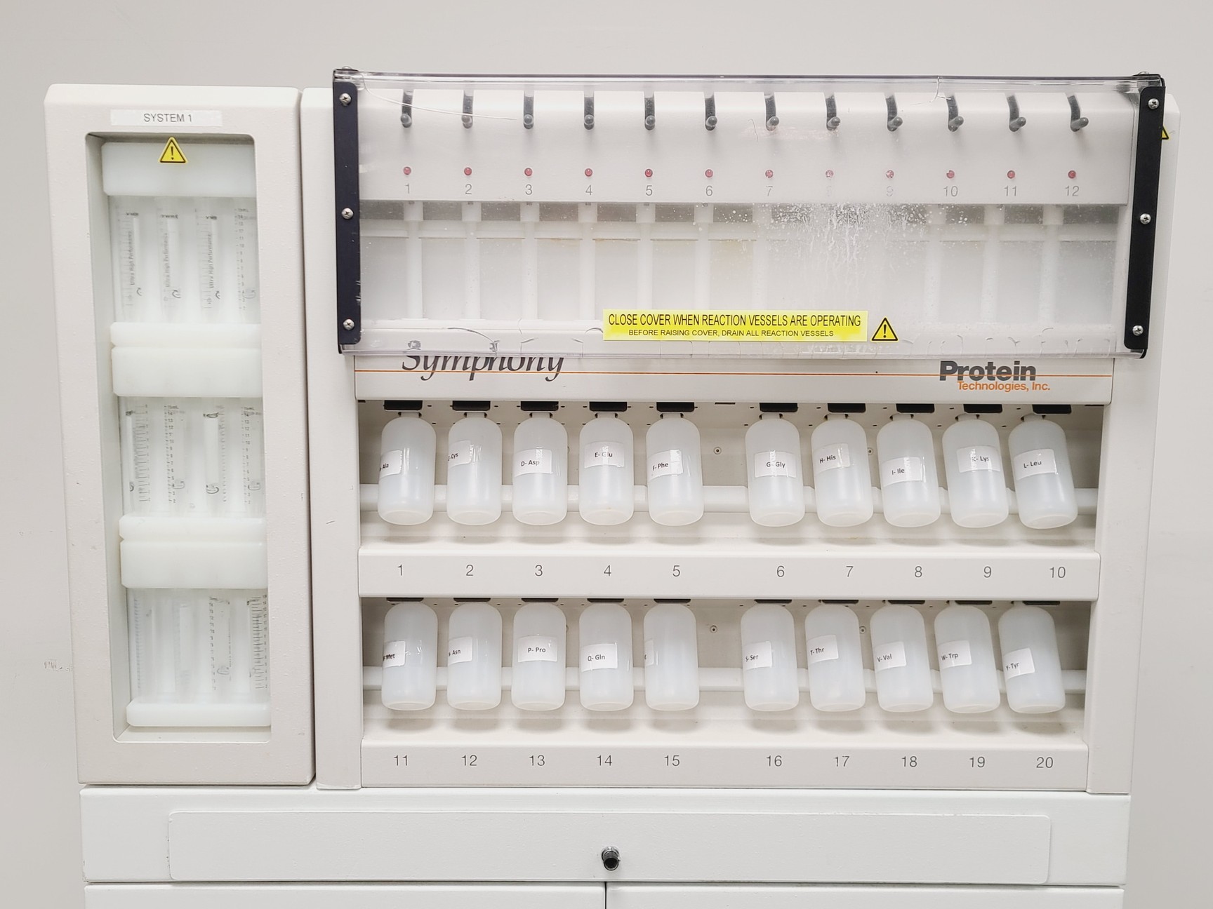 Image of Protein Technologies Symphony Peptide Synthesiser System w/ PC & Software