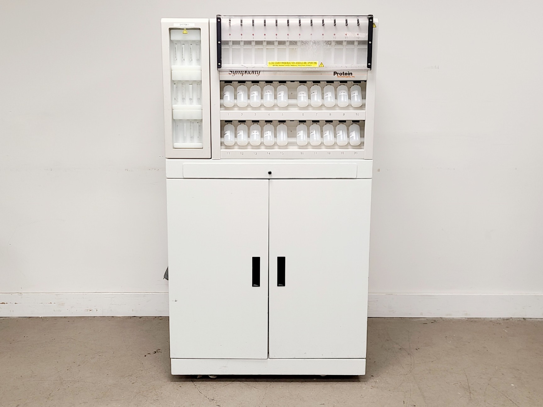 Image of Protein Technologies Symphony Peptide Synthesiser System w/ PC & Software