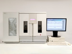Image of PerSeptive Biosystems Pioneer Peptide Synthesis System w/ PC & Software Lab