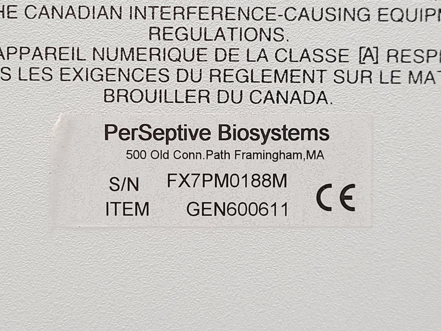 Image of PerSeptive Biosystems Pioneer Peptide Synthesis System w/ PC & Software Lab