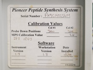 Thumbnail image of PerSeptive Biosystems Pioneer Peptide Synthesis System