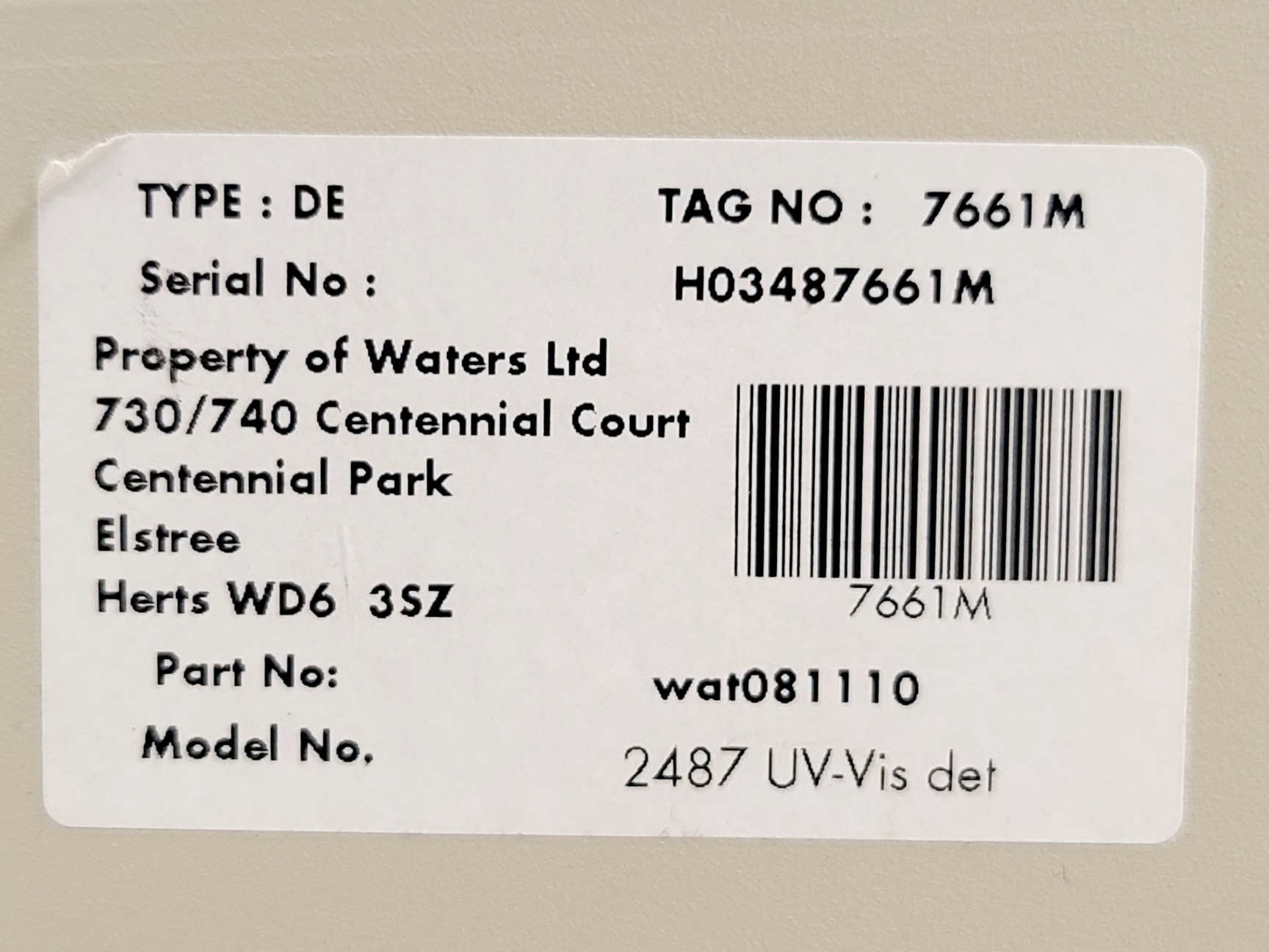 Image of Waters Sample Manager HPLC System with Pumps, Detector & Autosampler