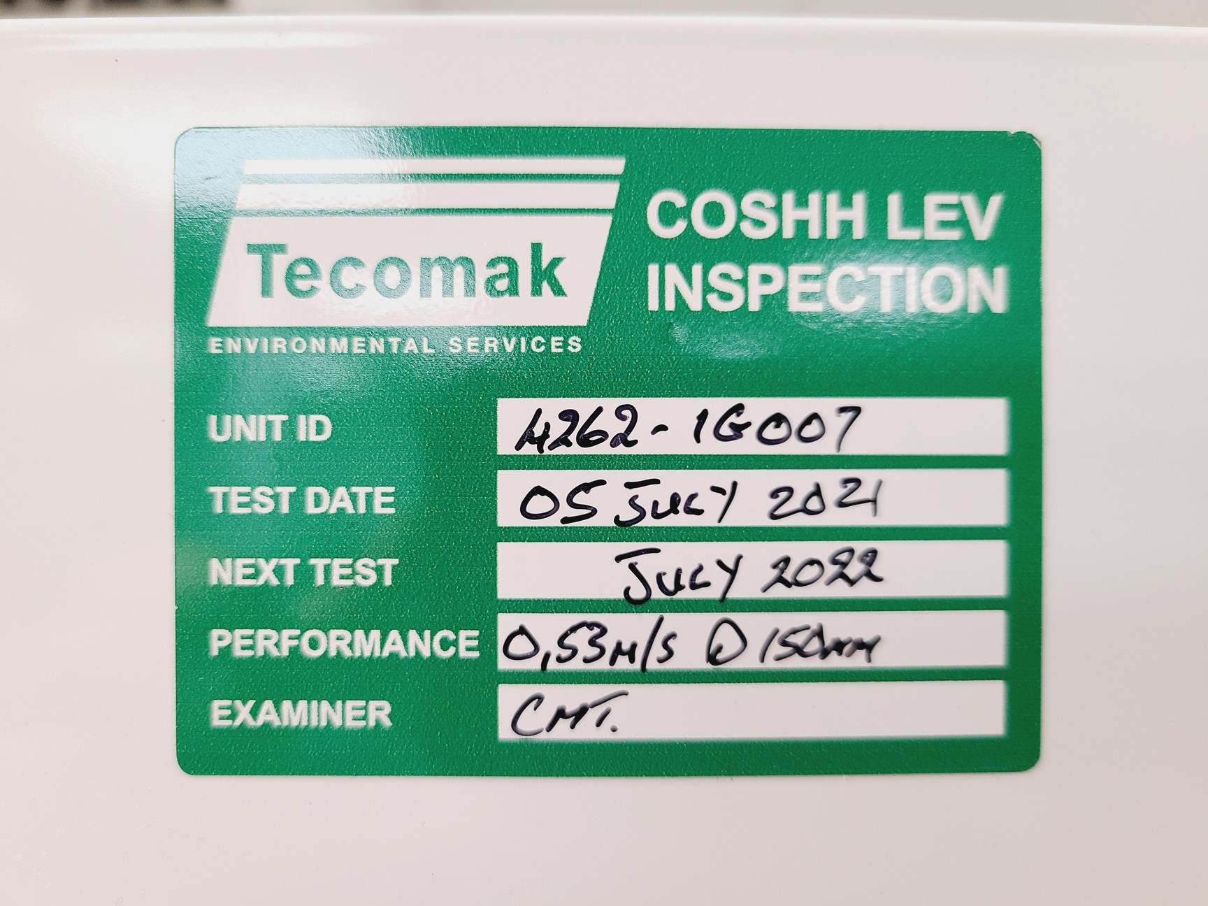 Image of Cleanrooms Laminar Flow Hood w/ Stainless Steel Table