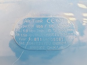 Thumbnail image of Hyundai HY30100V 100L Compressor Tank