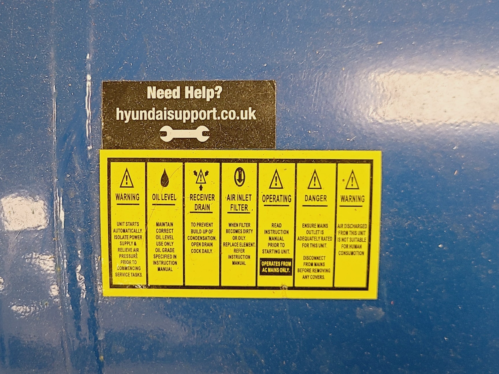 Image of Hyundai HY30100V 100L Compressor Tank