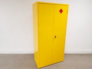 Image of Yellow Solvent Cabinet Chemical Storage 