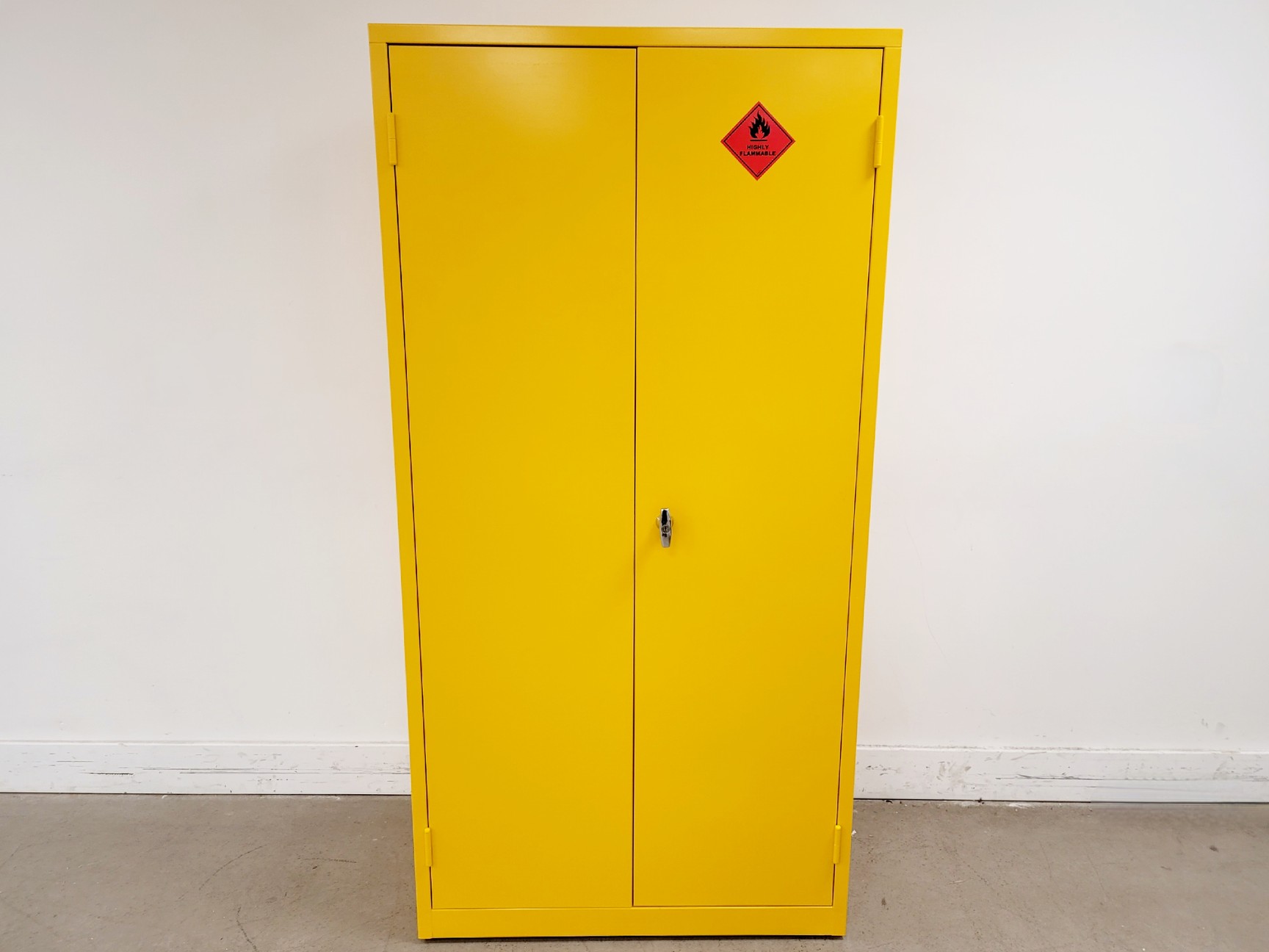 Image of Yellow Solvent Cabinet Chemical Storage 