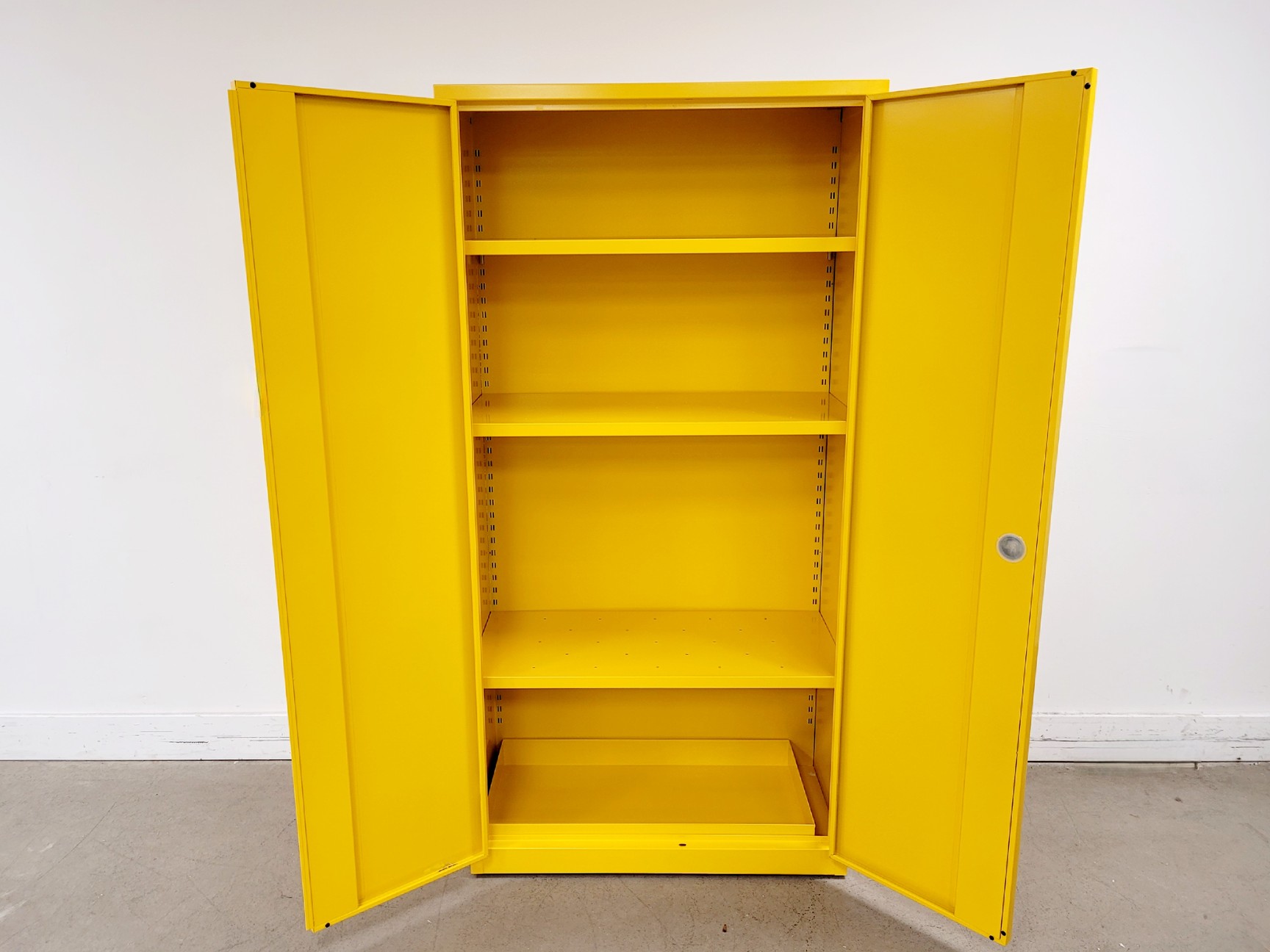 Image of Yellow Solvent Cabinet Chemical Storage 