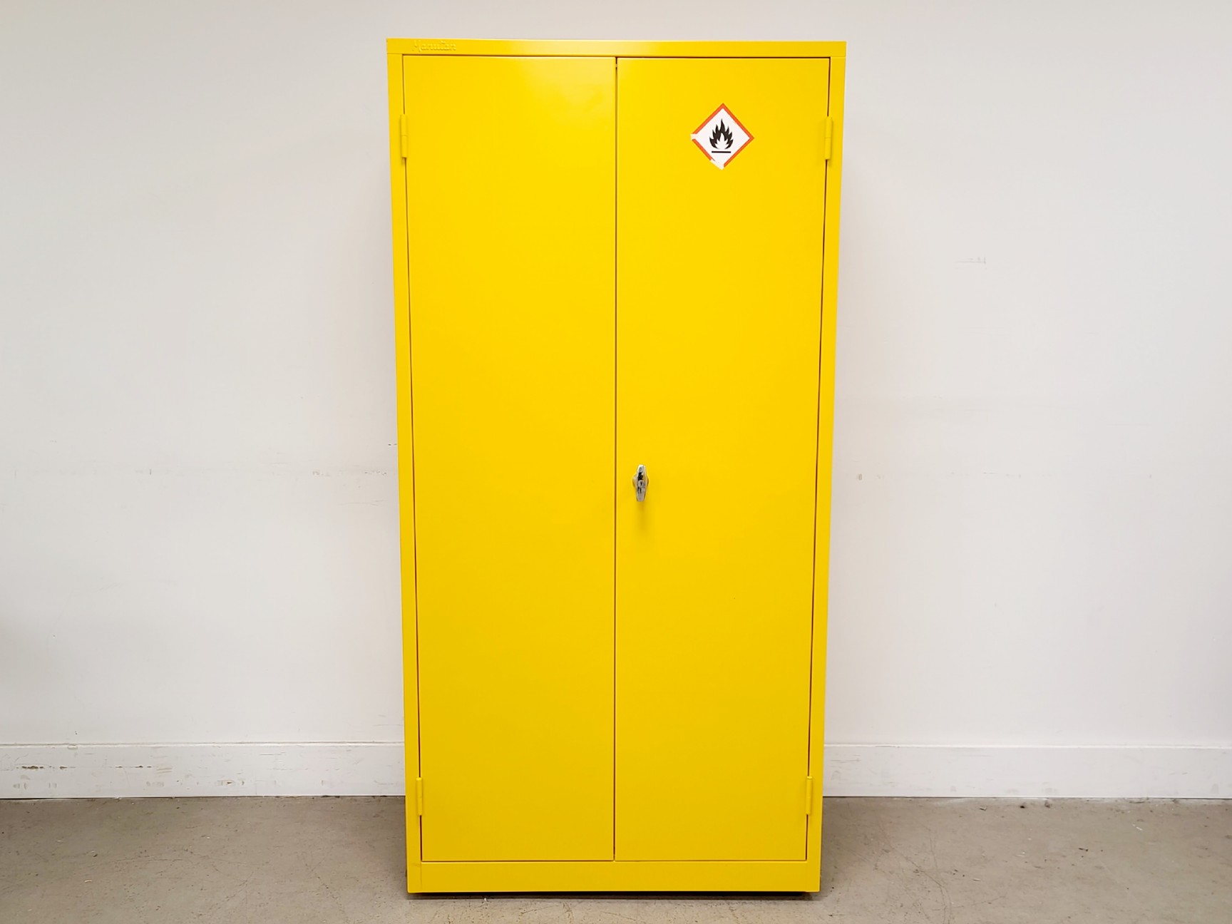 Image of Manutan Yellow Solvent Cabinet